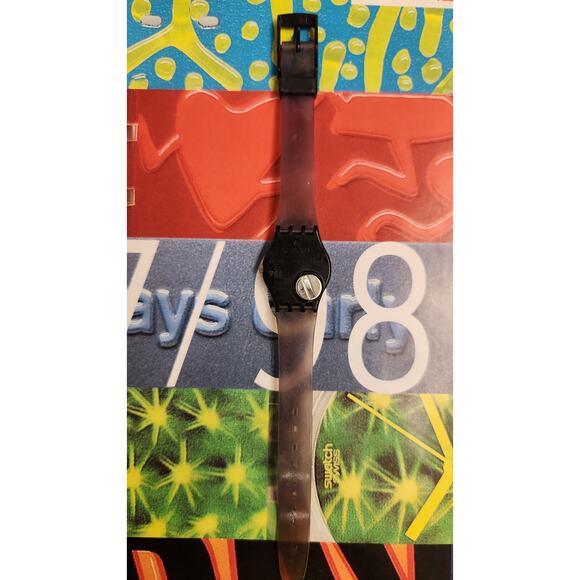Swatch Watch VELVET UNDERGROUND LB108 1985 Standard Ladies New Old Stock - Picture 7 of 9